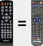 Replacement remote control for SCH-DVD-BLK