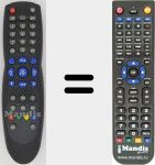 Replacement remote control for Opentel005