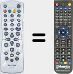 Replacement remote control for REMCON1849