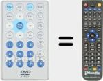 Replacement remote control for REMCON2053