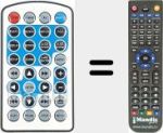 Replacement remote control for REMCON2134