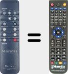 Replacement remote control for RM805-T