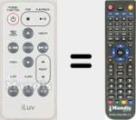 Replacement remote control for i166