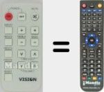 Replacement remote control for REMCON1501