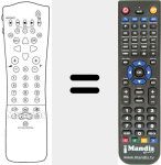 Replacement remote control for REMCON624