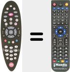Replacement remote control for REMCON1252