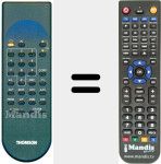 Replacement remote control for REMCON1206