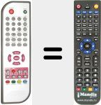 Replacement remote control for REMCON1110