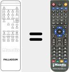 Replacement remote control for REMCON001
