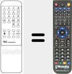 Replacement remote control for REMCON1253