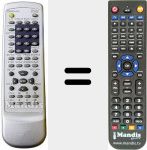 Replacement remote control for REMCON638