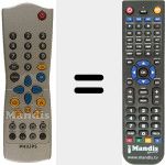 Replacement remote control for REMCON1301