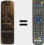 Replacement remote control for REMCON254