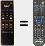 Replacement remote control for REMCON489