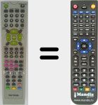 Replacement remote control for MX-TM7415N DivX