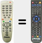 Replacement remote control for REMCON1285