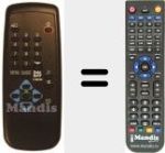 Replacement remote control for REMCON306