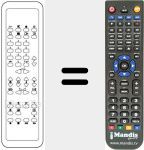 Replacement remote control for RC5903