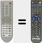 Replacement remote control for REMCON1133