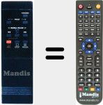 Replacement remote control for REMCON497