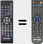 Replacement remote control for REMCON1183