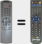 Replacement remote control for VJ6187F12050