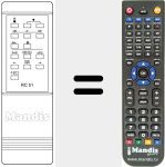 Replacement remote control for REMCON1218