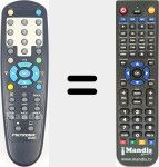 Replacement remote control for 060593
