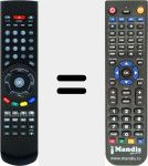 Replacement remote control for HD-X405P