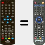 Replacement remote control for SY-425HD