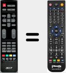 Replacement remote control for 25.MAE0B.001