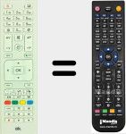 Comandament a dist&agrave;ncia substitut de RC4875 (30089239)
