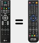 Replacement remote control for RC276 (6710900010G)