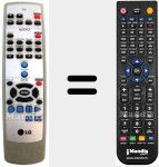 Replacement remote control for 6710RCAZ01A