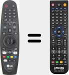 Replacement remote control for AKB75855501