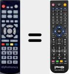 Replacement remote control for Alphatronics001