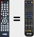 Replacement remote control for AL-TV40FHD-001