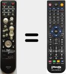 Replacement remote control for RC1072 (00D3991101109)