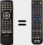 Replacement remote control for DVD-7768D