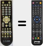 Comandament a distància substitut de TVIX-HD-R-3300