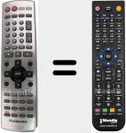 Mando a distancia sustituto de EUR7722X10