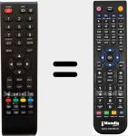 Replacement remote control for EX19TV1B