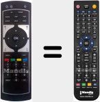 Replacement remote control for ODE712HDTV