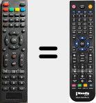 Replacement remote control for DVB-PM1430212HCAT