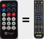 Replacement remote control for Ingo001