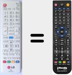 Replacement remote control for AKB73975716