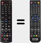 Comandament a distància substitut de AKB73975761