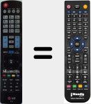 Mando a distancia sustituto de AKB73756561