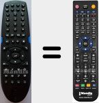 Mando a distancia sustituto de MED800X3D