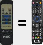 Replacement remote control for NEC005